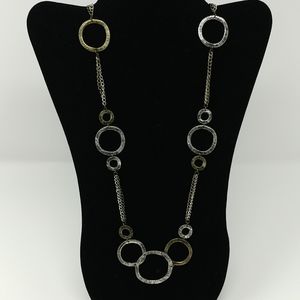 LAST ONE Mixed Media Metal Necklace